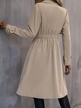Amazon.com: chouyatou Women's Elegant Single Breasted Long